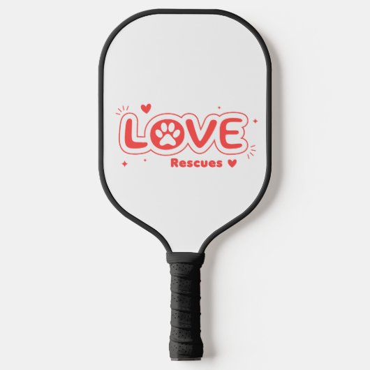 OWRAssist Love Rescues Pickleball Paddle (Voorkant)