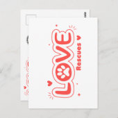 OWRAssit Love Rescues Briefkaart (Voorkant / Achterkant)