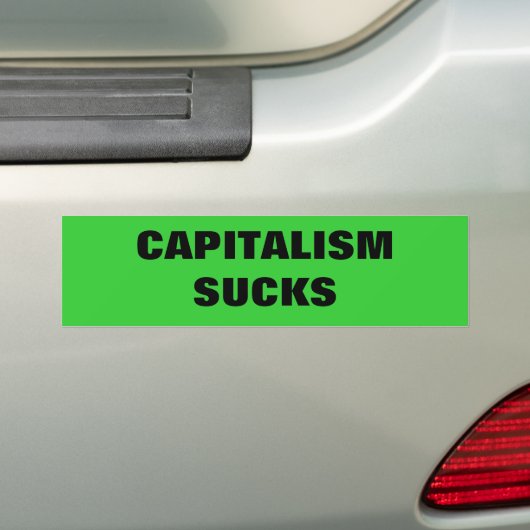 #OWS CAPITALISME SUCKS BUMPERSTICKER (Op auto)