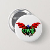 OWS Operation Wall Street doet mee aan de beweging Ronde Button 5,7 Cm (Voorkant /achterkant)