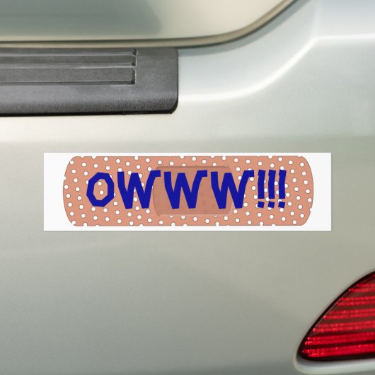 Owww!! Bumpersticker (Op auto)