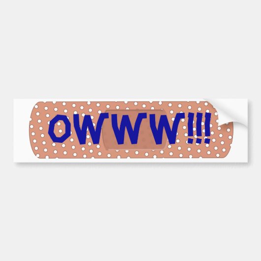 Owww!! Bumpersticker (Voorkant)