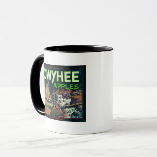 Owyhee Apple Crate LabelNampa, ID Mok (Voorkant links)