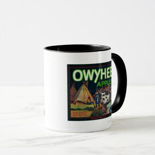 Owyhee Apple Crate LabelNampa, ID Mok (Voorkant rechts)