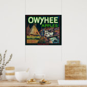 Owyhee Apple Crate LabelNampa, ID Poster (Keuken)