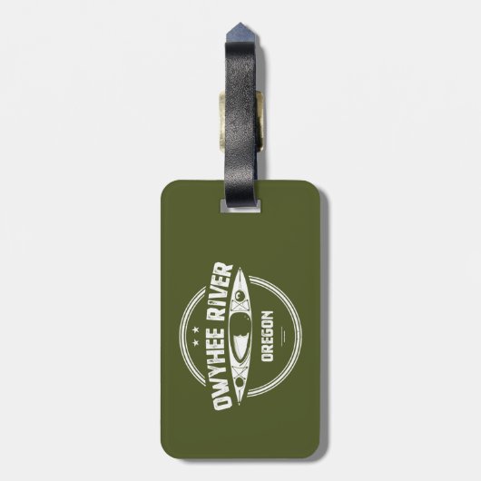 Owyhee River, Oregon Bagagelabel (Achterkant verticaal)