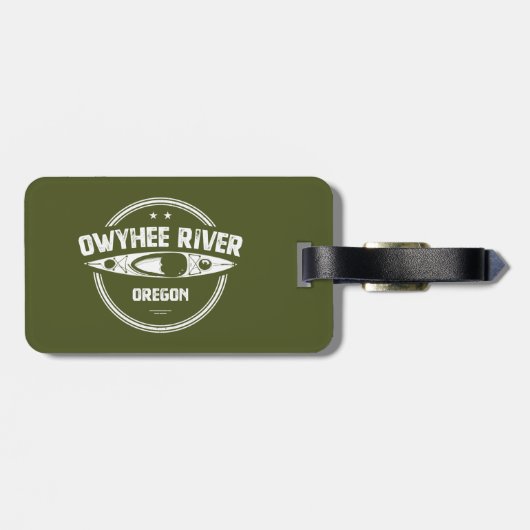 Owyhee River, Oregon Bagagelabel (Achterkant horizontaal)
