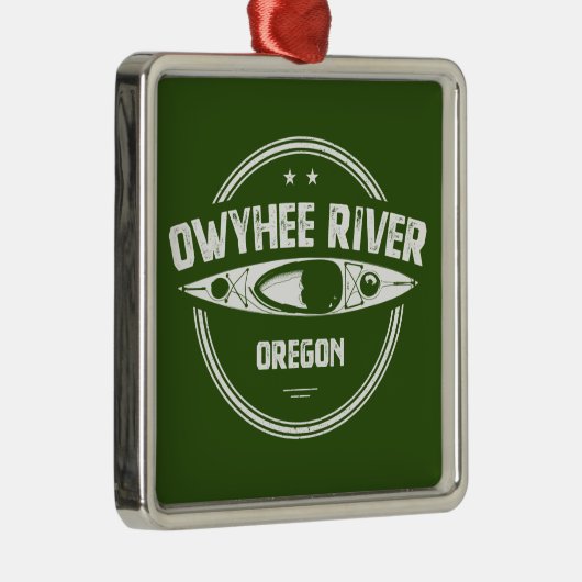Owyhee River, Oregon Metalen Ornament (Rechts)