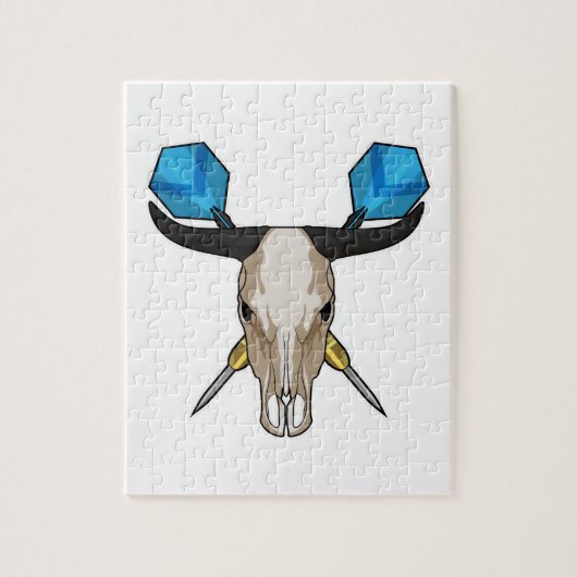 Ox in Darts met Dart Legpuzzel (Verticaal)