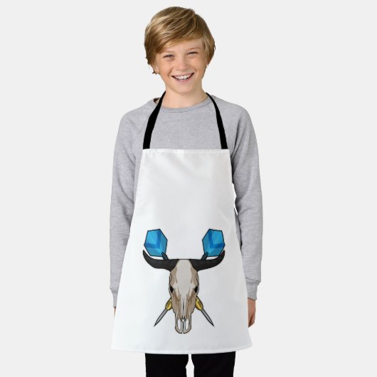 Ox in Darts met Dart Schort (Gedragen)