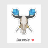 Ox in Darts met Dart Sticker (Vel)