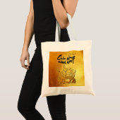 Ox jaar aangepast Y-groet in Vietnam Gold TB Tote Bag (Voorkant (product))