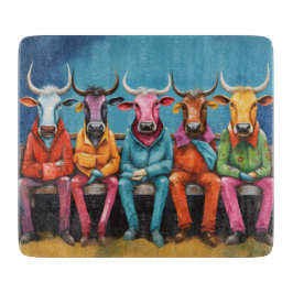 Ox Koe Boerderij Aangekleed Snijplank