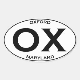 OX - Oxford Nederland Ovale Sticker
