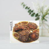 Ox tail Brown Stew Briefkaart (Staand voorkant)