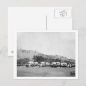Ox Teams and Wagons in een vallei van de Zwarte Ze Briefkaart (Voorkant / Achterkant)