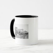 Ox Teams langs de hoofdstraat van de Sturgis-foto Mok (Voorkant links)