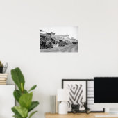 Ox Teams langs de hoofdstraat van de Sturgis-foto Poster (Thuiskantoor)