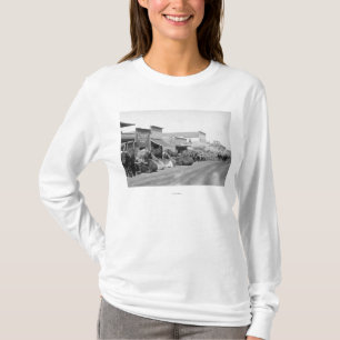 Ox Teams langs de hoofdstraat van de Sturgis-foto T-shirt