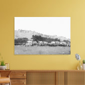 Ox-treinen tussen Sturgis en Deadwood Photograp Canvas Afdruk (Insitu (Woonkamer))