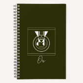 Ox Zodiac Notitieboek - Ushi Geometric Animal Jour (Voorkant)