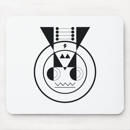 Ox Zodiac - Ushi Geometric Desk Accessoire Muismat (Voorkant)