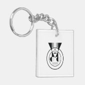 Ox Zodiac - Ushi geometrisch symbool Sleutelhanger (Voorkant Links)