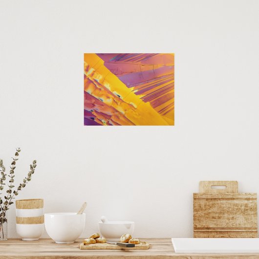 Oxaalzuurkristallen Poster (Keuken)