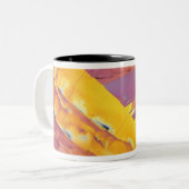 Oxaalzuurkristallen Tweekleurige Koffiemok (Voorkant links)