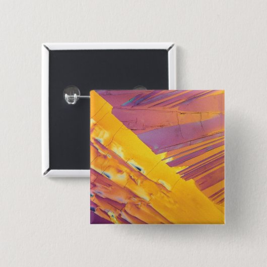 Oxaalzuurkristallen Vierkante Button 5,1 Cm (Voorkant /achterkant)