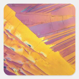 Oxaalzuurkristallen Vierkante Sticker