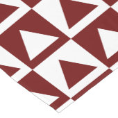 Oxbloored & White Driehoek op Checkers Design Korte Tafelloper (Hoek)