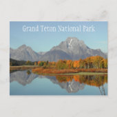 Oxbow Bend, Mount Moran Reflection Grand Teton NP Briefkaart (Voorkant)