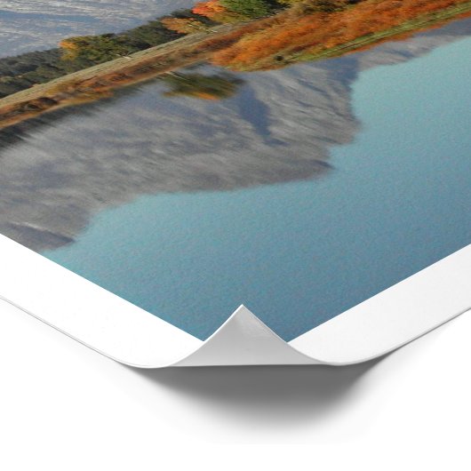 Oxbow Bend, Mount Moran Reflection, Grand Teton NP Poster (Hoek)