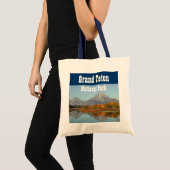 Oxbow Bend, Mount Moran Reflection, Grand Teton NP Tote Bag (Voorkant (product))