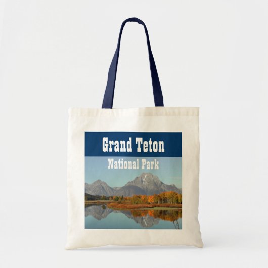Oxbow Bend, Mount Moran Reflection, Grand Teton NP Tote Bag (Voorkant)