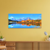 Oxbow Bend Sunrise Canvas Afdruk (Insitu (Woonkamer))