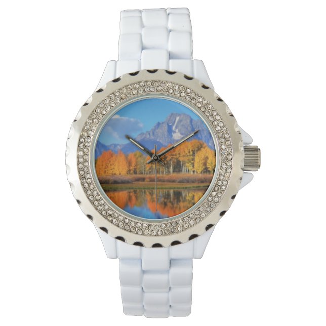 Oxbow Bend Sunrise Horloge (Voorkant)