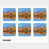 Oxbow Bend Sunrise Vierkante Sticker (Vel)