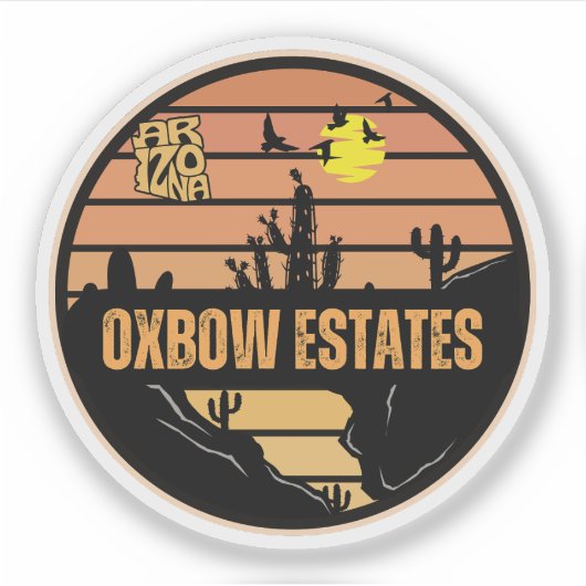 Oxbow Estates, Arizona Sticker (Voorkant)