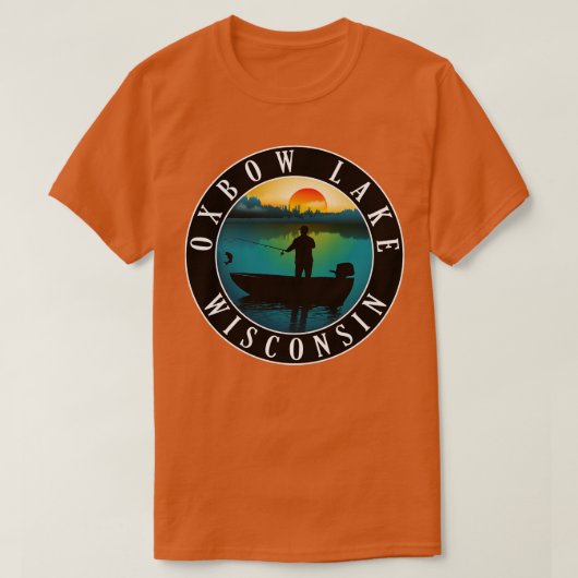 Oxbow Lake Wisconsin Vist T-shirt (Design voorkant)