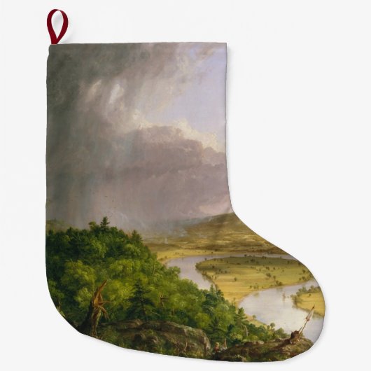 Oxbow rivier gezien vanuit Mount Holyoke, Massachu Grote Kerstsok (Voorkant)