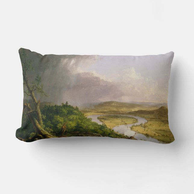 Oxbow rivier gezien vanuit Mount Holyoke, Massachu Kussen (Voorkant)