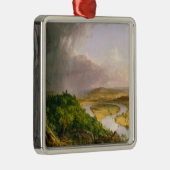 Oxbow rivier gezien vanuit Mount Holyoke, Massachu Metalen Ornament (Rechts)