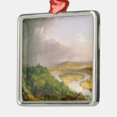 Oxbow rivier gezien vanuit Mount Holyoke, Massachu Metalen Ornament (Links)