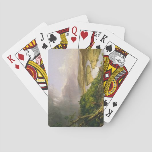 Oxbow rivier gezien vanuit Mount Holyoke, Massachu Pokerkaarten (Achterkant)