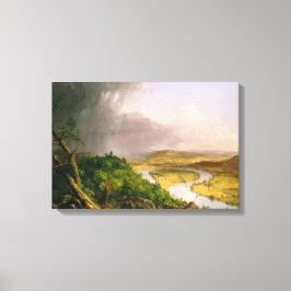 Oxbow Seen van Mount Holyoke, Massachusetts Canvas Afdruk