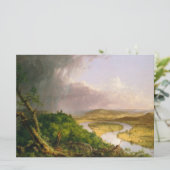 Oxbow Seen van Mount Holyoke, Massachusetts Kaart (Staand voorkant)