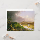 Oxbow Seen van Mount Holyoke, Massachusetts Kaart (Voorkant / Achterkant in situ)