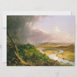 Oxbow Seen van Mount Holyoke, Massachusetts Kaart